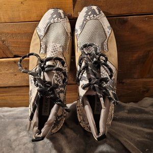 Steve Madden Cliff Natural Snake Print Sneakers